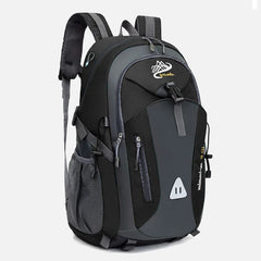 Outdoor Backpack Camping with Earphone Hole Black
