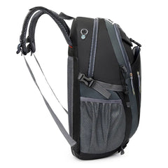 Outdoor Backpack Camping with Earphone Hole Black